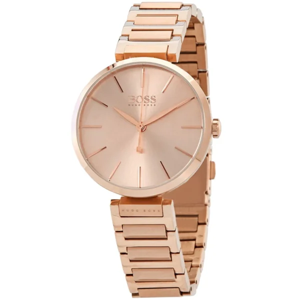 Contemporary Monochromatic: Hugo Boss Allusion Rose Gold Watch
