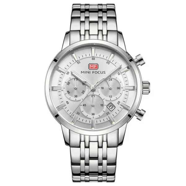 Mini Focus Pure Silver Chronograph