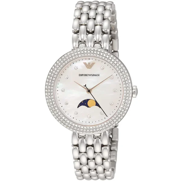 Celestial Luxury: Emporio Armani Rosa Moonphase Watch
