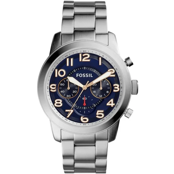 Fossil Heritage Blue and Rose Gold Watch