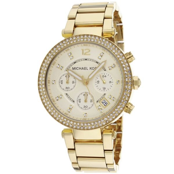 Iconic Glamour: Michael Kors Parker Gold Chronograph