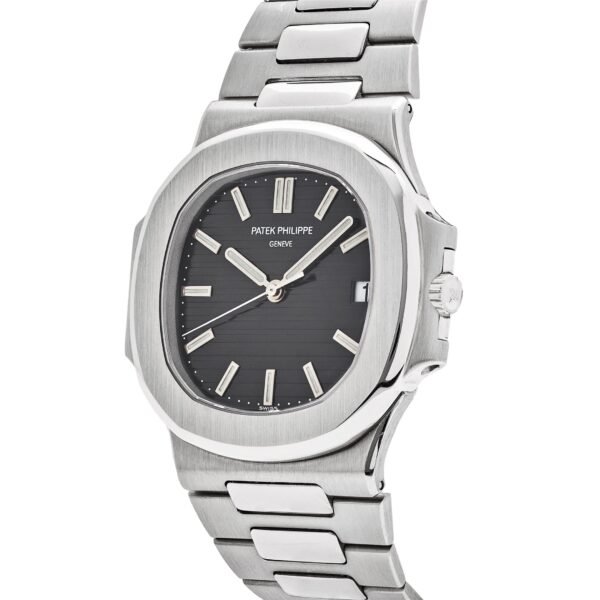 Patek Philippe Nautilus Style – Black Dial Steel Bracelet Edition