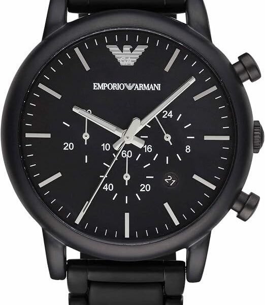 Emporio Armani Matte Black Chronograph