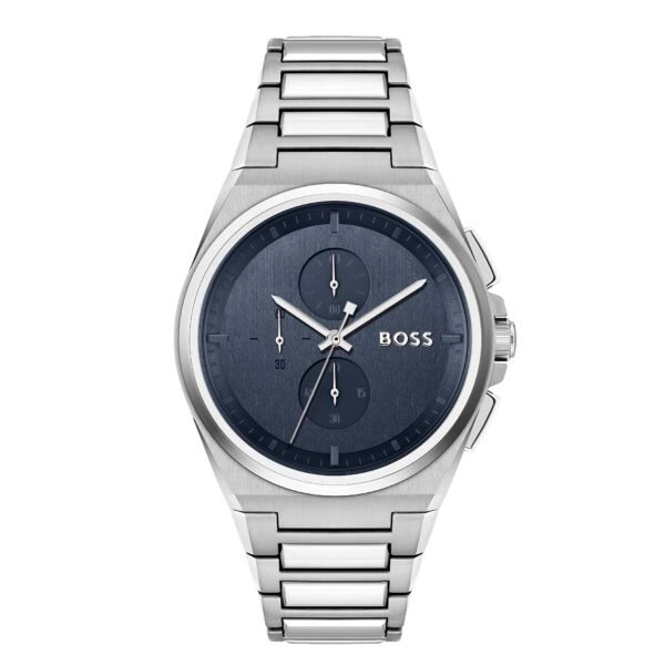 HUGO BOSS Integrity Silver & Slate Blue Chronograph