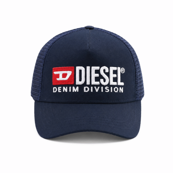 Navy Diesel-Style Denim Division Cap