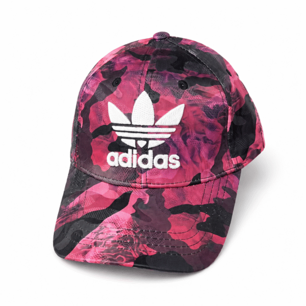 Pink Camouflage Adidas-Style Cap