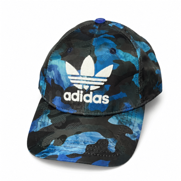Blue Camouflage Adidas-Style Cap