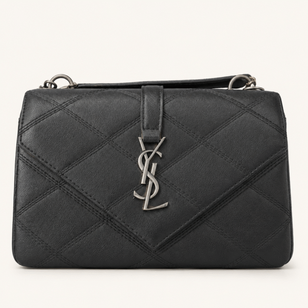 Saint Laurent Black Quilted Shoulder Bag