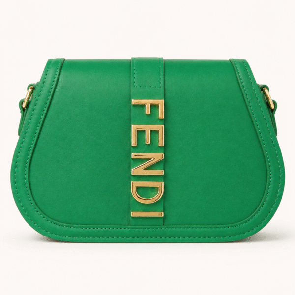 Fendi Green Crossbody Flap Bag