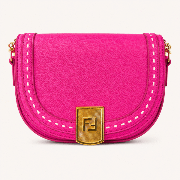 Fendi Pink Flap Shoulder Bag