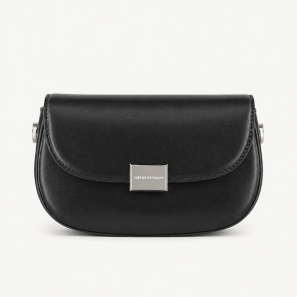 Emporio Armani Black Flap Crossbody Bag