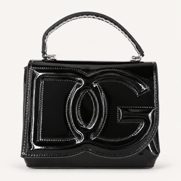 Dolce & Gabbana Black Patent Top Handle Bag