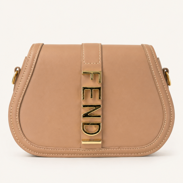Fendi Beige Flap Crossbody Bag