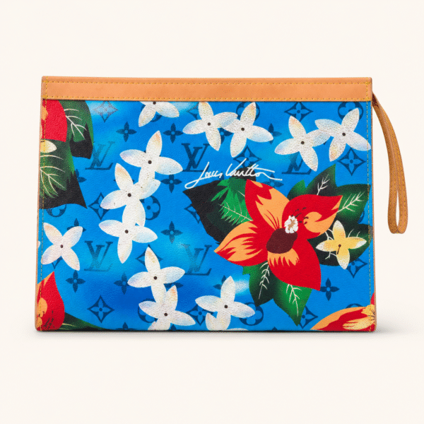 Louis Vuitton Tropical Floral Monogram Wristlet Pouch