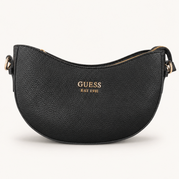 Guess Black Crescent Shoulder Bag