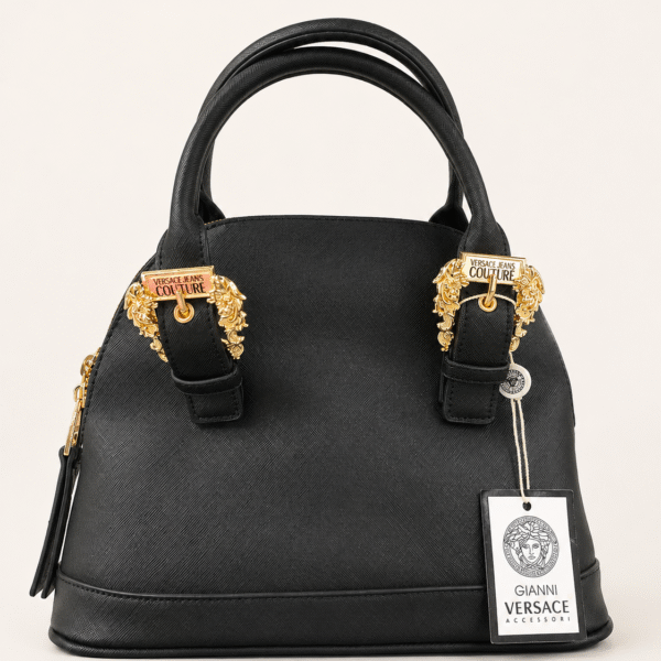 Versace Black Top Handle Bag