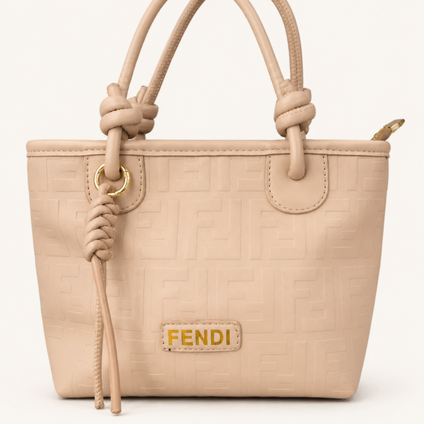 Fendi Beige Monogram Tote Bag
