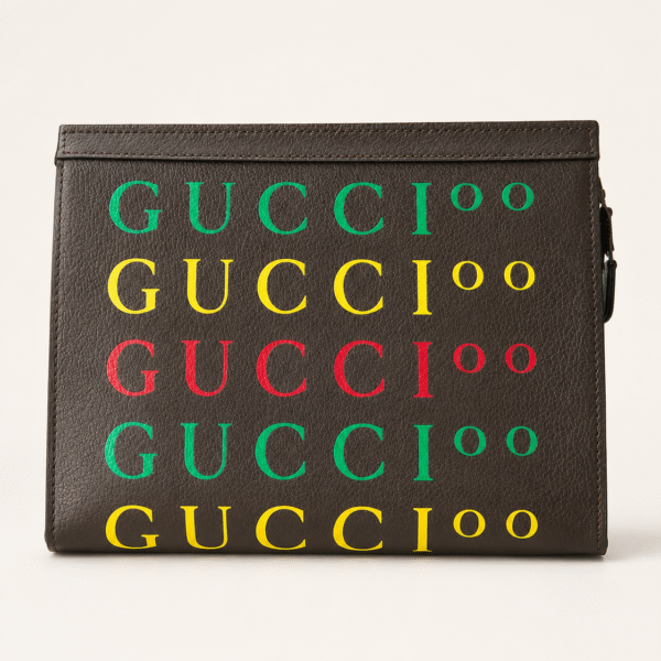 Gucci Multicolour Logo Clutch Bag