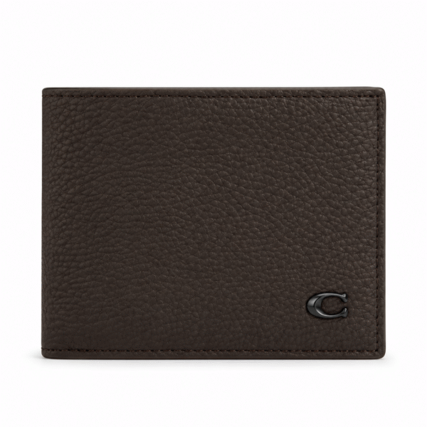 Coach Bi-Fold Wallet – Dark Brown
