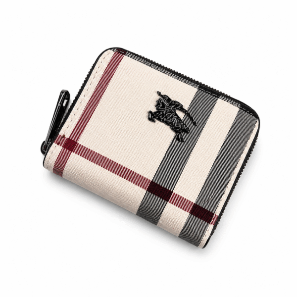 Burberry Small Zip Wallet – Beige Check