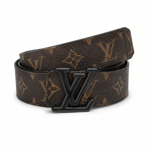 Louis Vuitton Monogram Belt – Brown / Black Buckle