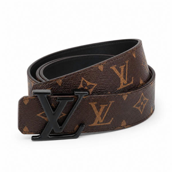 Louis Vuitton Monogram Belt – Brown / Black Buckle