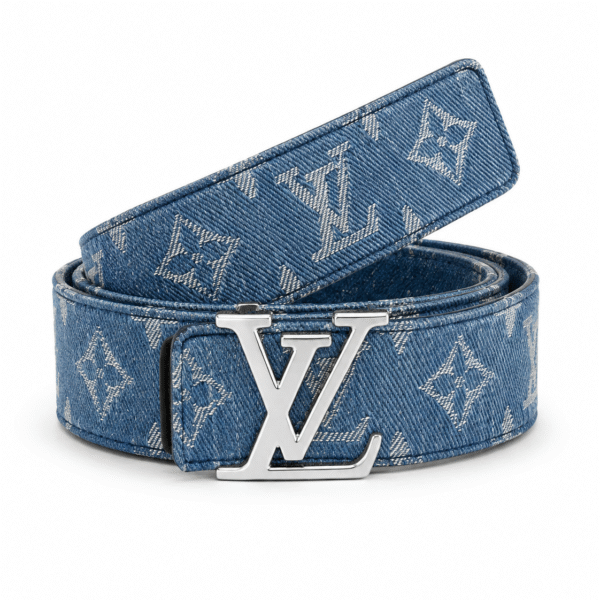 Louis Vuitton Monogram Denim Belt – Blue / Silver Buckle
