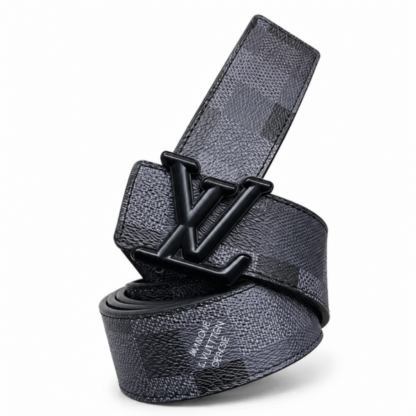 Louis Vuitton Damier Graphite Belt – Black LV Buckle