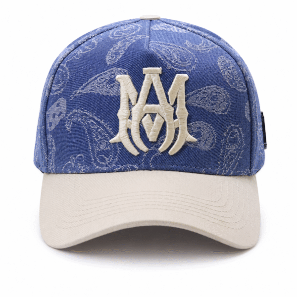 Denim Paisley Baseball Cap