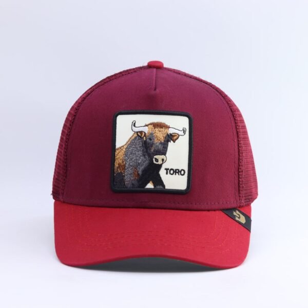 Burgundy Toro Bull Trucker Cap