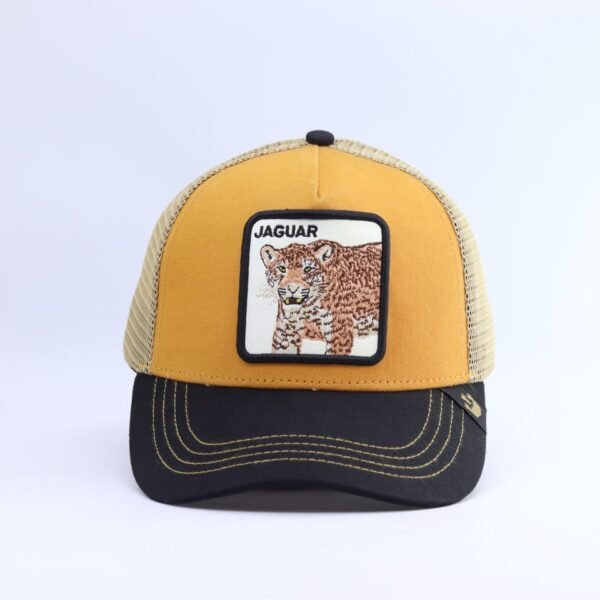 Mustard Jaguar Patch Trucker Cap