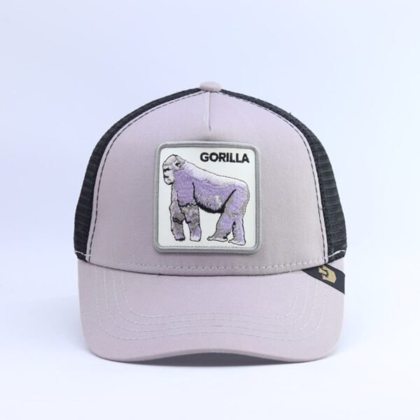 Light Pink Gorilla Patch Trucker Cap