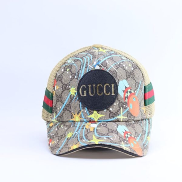 Printed Trucker Cap with Round Front Patch