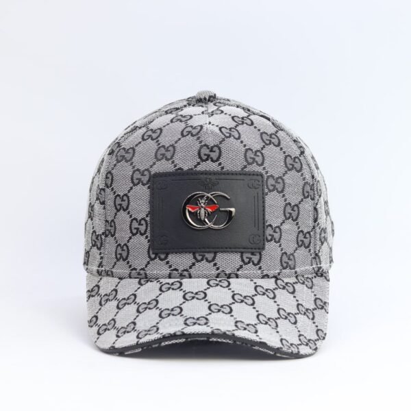 Grey Monogram Cap with Front Patch