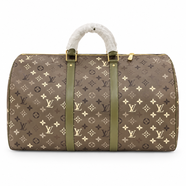 Louis Vuitton Brown Monogram Travel Duffle Bag
