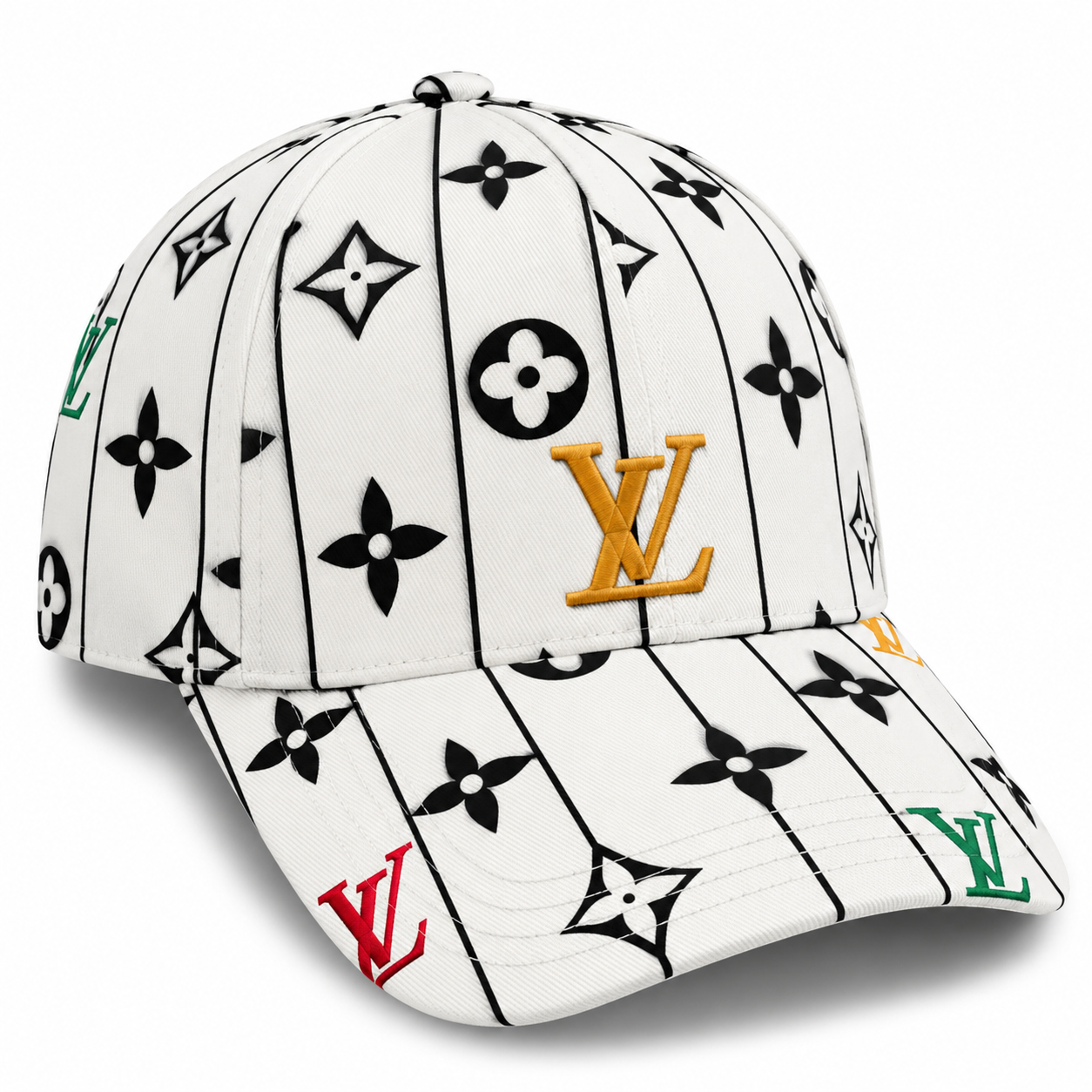 Louis Vuitton Multicolor Monogram White Cap