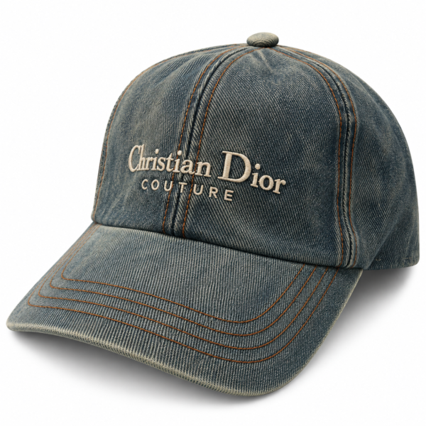 Christian Dior Couture Washed Denim Cap