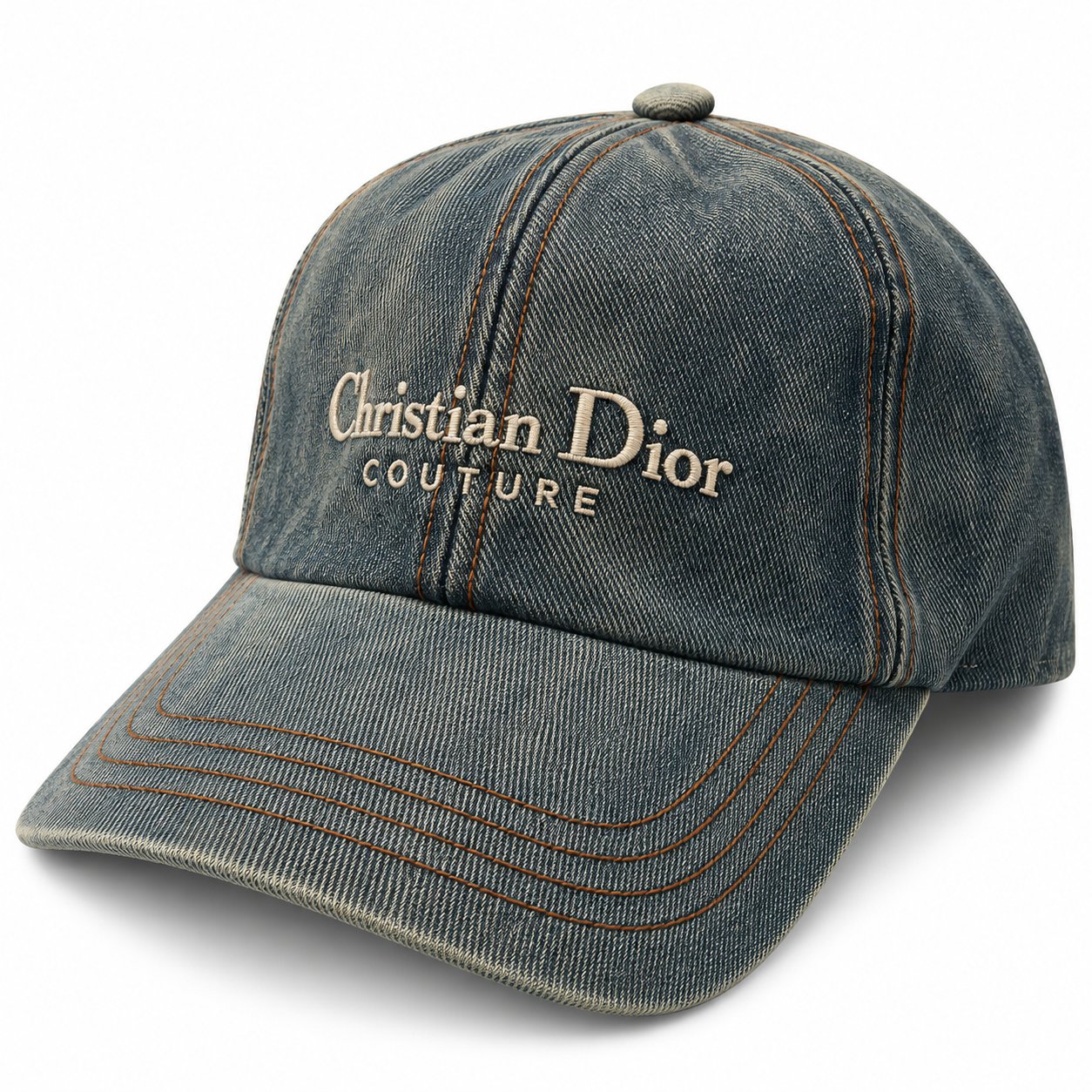 Christian Dior Couture Washed Denim Cap