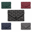 Goyard Chevron Monogram Envelope Card Holder - Black