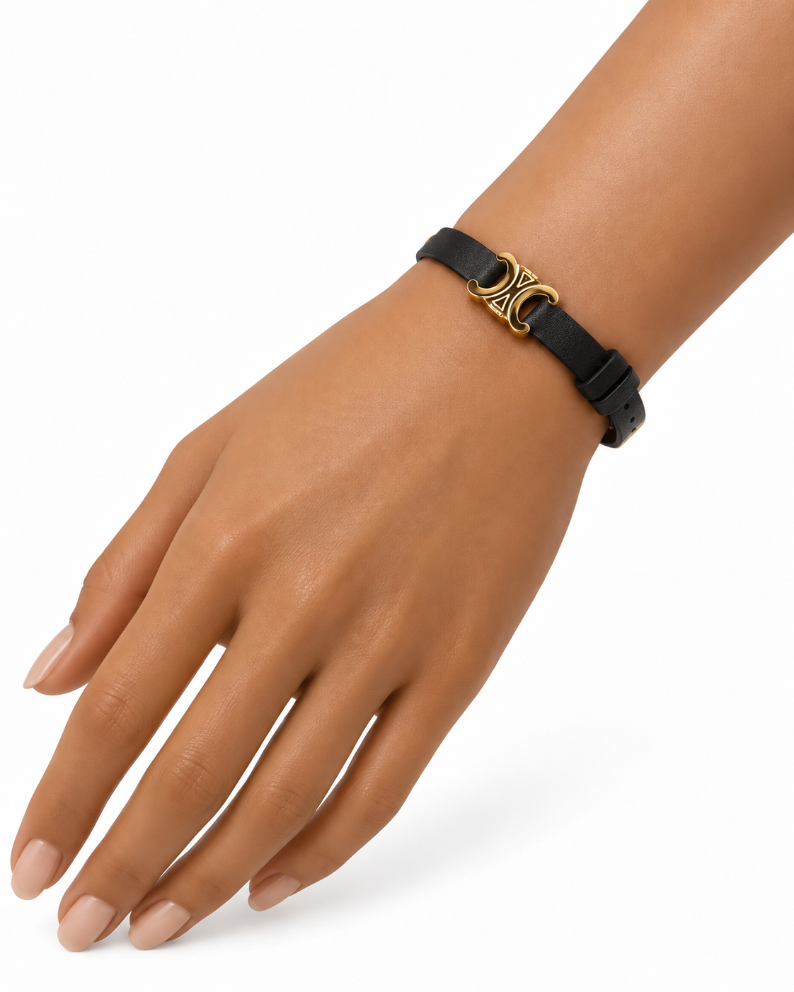 Celine Triomphe Leather Bracelet