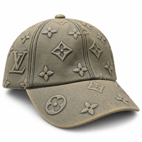 LV Monogram Washed Denim Cap