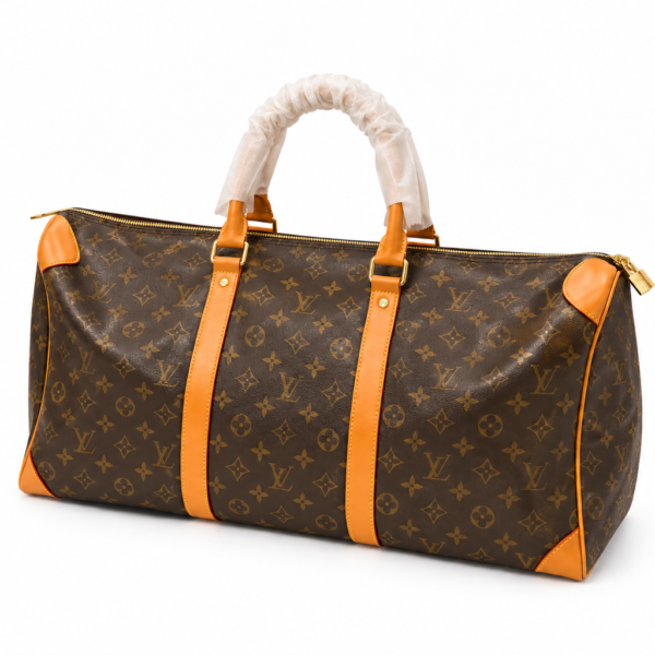 Louis Vuitton Brown Monogram Keepall Duffle Bag