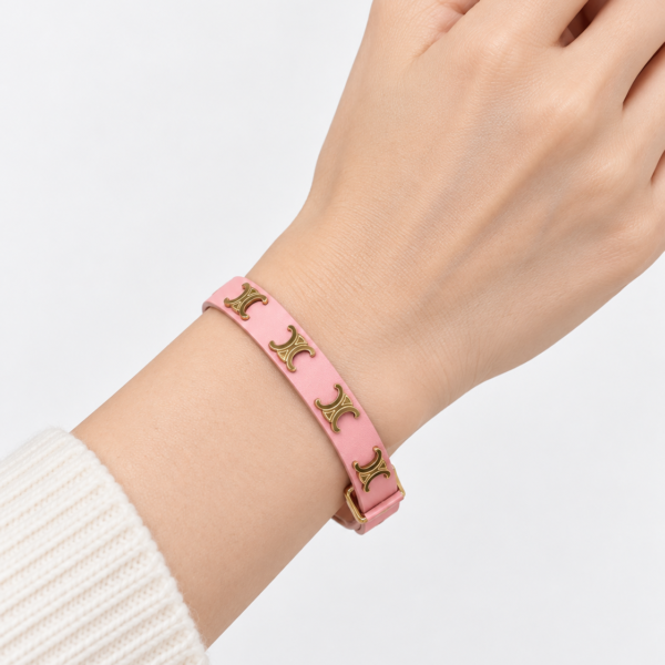 Celine Triomphe Leather Bracelet Collection