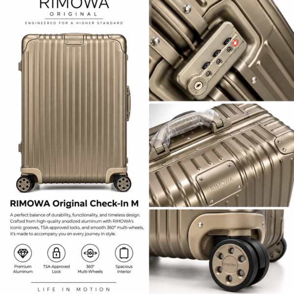RIMOWA Original Check-In M – Titanium