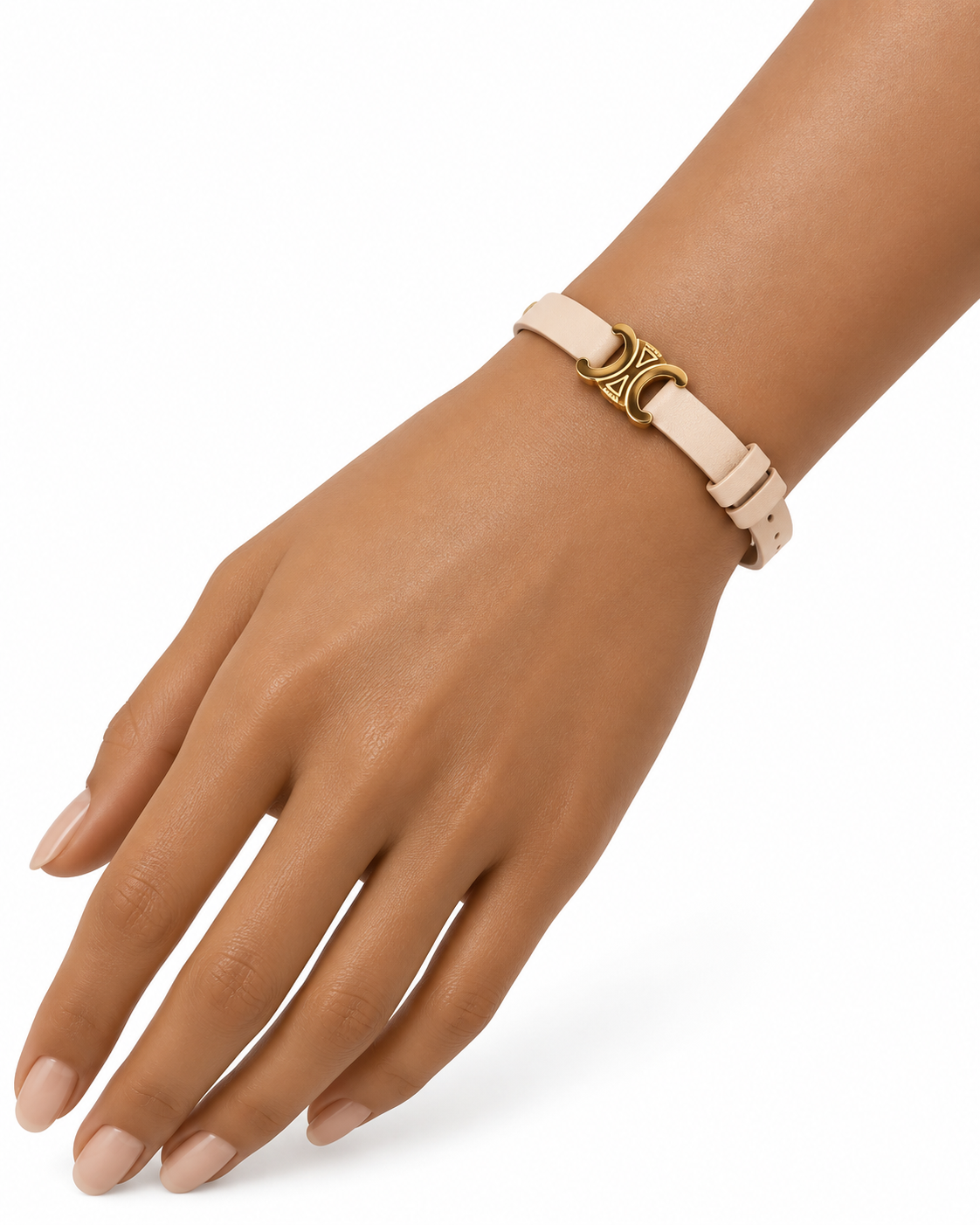 Celine Triomphe Leather Bracelet