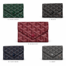 Goyard Chevron Monogram Envelope Card Holder - Burgundy