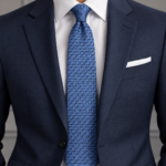 TIE - Light Blue / Navy Pattern