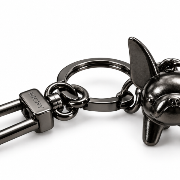 HICHY Bulldog Metal Keychain