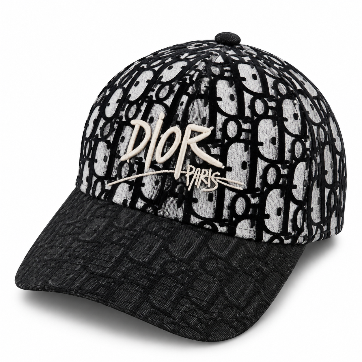 Dior Oblique Monogram Black & White Cap