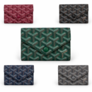 Goyard Chevron Monogram Envelope Card Holder - Dark Green
